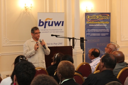 Prof. Dalip Ragoobirsingh responding to questions


