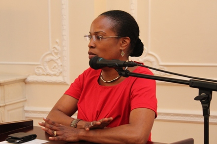 BFUWI Trustee Mrs Elizabeth Mullings-Smith giving closing remarks

