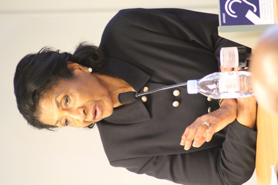 Professor Patsy Robertson delivered the closing remarks. Photo courtesy CaribDirect

